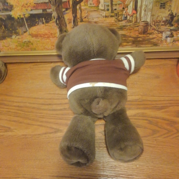 Vtg 80s 🐻 Plush m&m's Teddy Bear Stuffed Animal vintage Shirt 15" Mars Candy - Picture 5 of 15